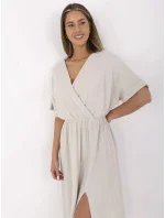 Šaty MI SK 121008.84 béžové Šaty MI SK 121008.84 béžové