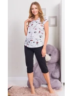 Dámské pyžamo kapri Frída Dámské pyžamo kapri Frída