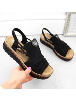 Pohodlné sandály Rieker W RKR677 black
