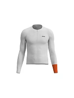 Cyklistické tričko POC M's Cadence L/S Jersey, bílé