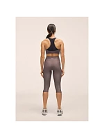 Dámské tréninkové legíny CASALL Capri Slit Regular Waist Tights, šedá barva Dámské tréninkové legíny CASALL Capri Slit Regular Waist Tights, šedá barva