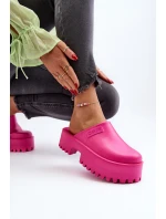 Dámské Žabky Na Masivní Podrážce Big Star NN274019 Fuksja
