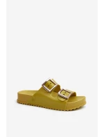 Dámské Žabky Hladké ZAXY LL285077 Limetkové