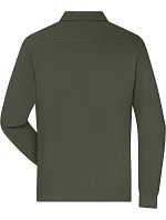 Daiber JN 1842 Pánské pracovní piqué polo s dlouhým rukávem 02.1842 olive Daiber JN 1842 Pánské pracovní piqué polo s dlouhým rukávem 02.1842 olive