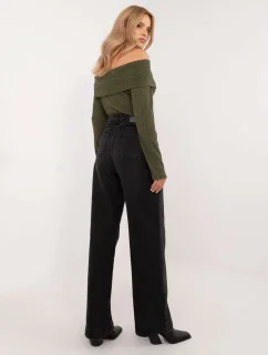 Džínové kalhoty D80016BD62456B150 černá