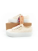 Lee Cooper dámská sportovní obuv se šněrováním béžové dámské platformové tenisky