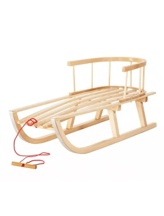 Klasické dřevěné sáňky s opěradlem GreenBlue GB136 Klasické dřevěné sáňky s opěradlem GreenBlue GB136