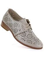 Dámská prolamovaná obuv oxford zlatá Potocki 12778