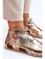 Světlé kožené boty Maciejka 03426-42 zlate Světlé kožené boty Maciejka 03426-42 zlate