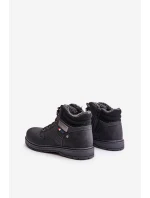 Zateplené pánské boty černé McBraun