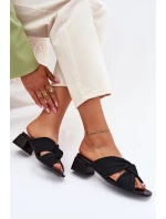 Dámské sandály na klínku Maciejka 06955-01 černé