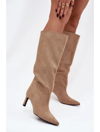 Kozačky na podpatku  model 222533 Step in style