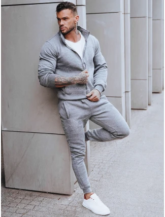 FashionStreet antracitová pánská tepláková souprava AX0734
