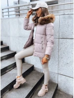 Dámská prošívaná zimní bunda AMBER DAWN beige FashionStreet TY3809