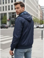 FashionStreet pánská tmavě modrá oboustranná přechodná bunda TX4985