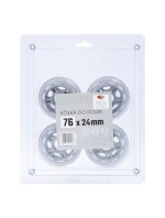 Kolečka na kolečkové brusle SMJ sport BS 76x24mm 4ks. Kolečka na kolečkové brusle SMJ sport BS 76x24mm 4ks.