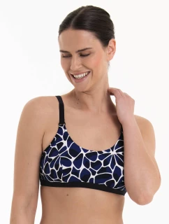Style Nola Top Care-bikini-horní díl 6511-1 schwarz/pool blue - Anita Care