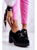 Elegantní boty s tmavým zdobením Černý Harmell