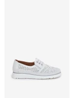 Dámské Polobotky Na Klínku Bílé Azethia