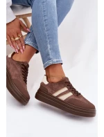 Dámské tenisky na platformě Hnědé Galleria