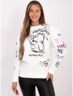 Mikina D10608BC02804A bílá Mikina D10608BC02804A bílá