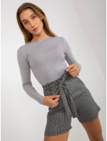 Dámské šortky LK SN  506942 4.29 šedé černé