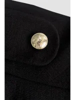 B265 Sukně s vysokým pasem - černá