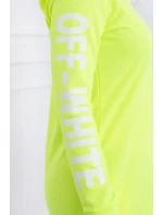 Šaty Off White yellow neon