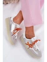 Nízké Dámské Sportovní Boty Stříbrné Zelevelis