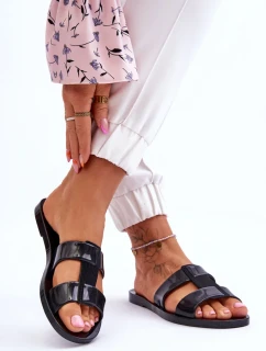 Módní veganské pantofle ZAXY JJ285263 černé