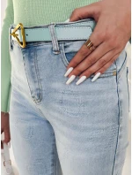 Dámské džínové úzké kalhoty se srdíčky JENIVIA blue FashionStreet UY2482