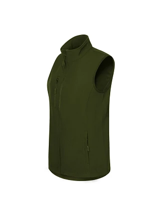 Dámská softshellová vesta Trail (vojenská)