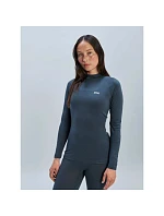 Cyklistické tričko POC W's Layer Merino Mock Neck Jersey, šedé