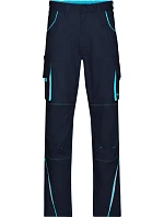 Daiber JN 847 (62) Pracovní kalhoty - Color 02.847X navy/turquoise