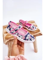 Dětské balerínky v květech námořnických modro-růžových Noah