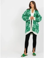 Dámský svetr LC SW 0301 bílý zelený