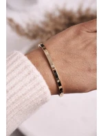 Ocelový Náramek S Kubickým Zirkonem Zlatý Lauren