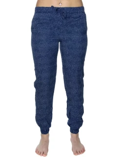 Dámské kalhoty na spaní QS6027E-GFG modrobílá - Calvin Klein
