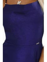 566-1 PERLA Dlouhé třpytivé šaty s jedinečným zavazováním na zádech - ZELENÉ 566-1 PERLA Dlouhé třpytivé šaty s jedinečným zavazováním na zádech - ZELENÉ