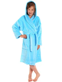 Dětský župan Siena s kapucí 9156 tyrkysová - Vestis