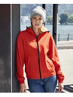 Daiber JN 1145 Dámská 2-vrstvá softshellová bunda s kapucí 02.1145 blue/black