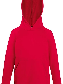 Fruit of the Loom Kids Lightweight Hooded Sweat Dětská mikina s kapucí 16.2009 red