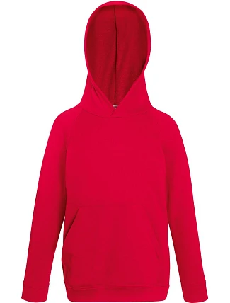 Fruit of the Loom Kids Lightweight Hooded Sweat Dětská mikina s kapucí 16.2009 red Fruit of the Loom Kids Lightweight Hooded Sweat Dětská mikina s kapucí 16.2009 red