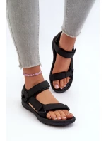 Lehké Sportovní Dámské Sandály Černé Lumeria