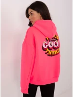 Mikina MJ BL H2503.70 fluo růžová