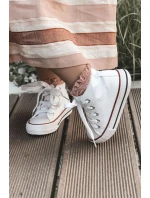 Dětské Vysoké Tenisky Bílé Filemon