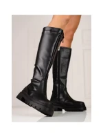 Dámské kozačky na plochém vysokém podpatku HXZ22-52B - T.SOKOLSKI Dámské kozačky na plochém vysokém podpatku HXZ22-52B - T.SOKOLSKI