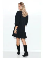 Dámské denní šaty M709 černé - Makadamia Dámské denní šaty M709 černé - Makadamia