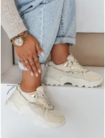 FashionStreet béžové dámské tenisky ZY1011 FashionStreet béžové dámské tenisky ZY1011
