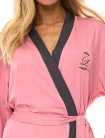 L&L 2505 dlouhý dámský viskózový župan M-2XL L&L 2505 dlouhý dámský viskózový župan M-2XL